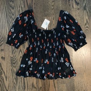 Free People Floral Top